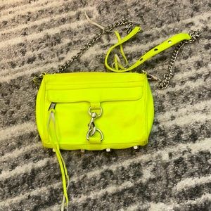 Rebecca Minkoff Neon Green Mini MAC bag